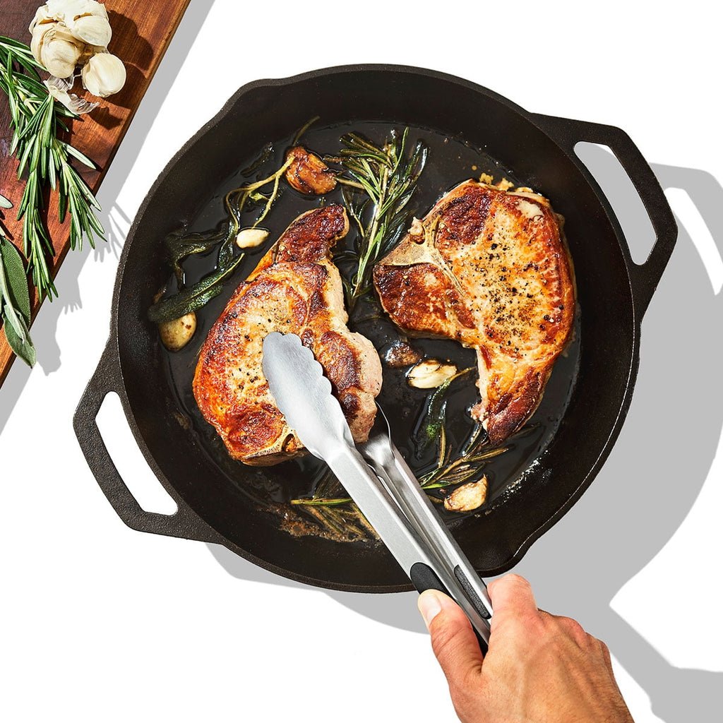 OXO SoftWorks Stainless Steel 12-inch Food Tongs with Locking Handle - Image 2