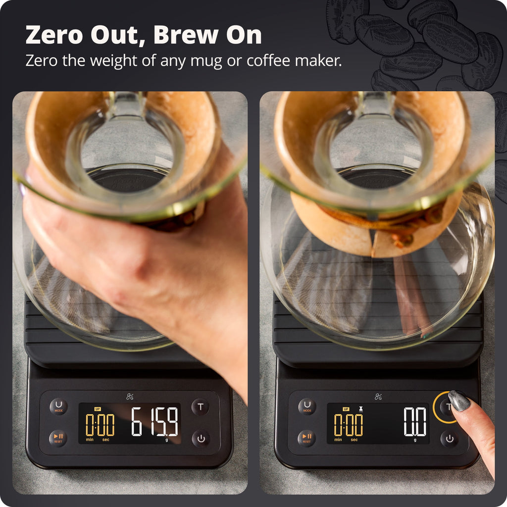 Greater Goods Coffee Scale with Timer, 0.1g Precision, 3kg Capacity, 6-Unit Digital Espresso & Pour-Over Scale, Silic... - Image 2