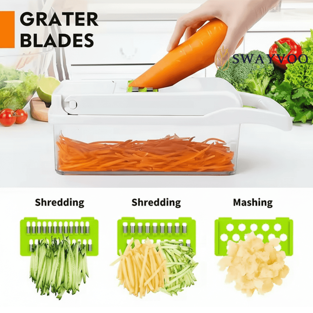 Swayvoo Mandoline Slicer Vegetable Chopper Safe Slicer Vegetable Dicer - Image 4