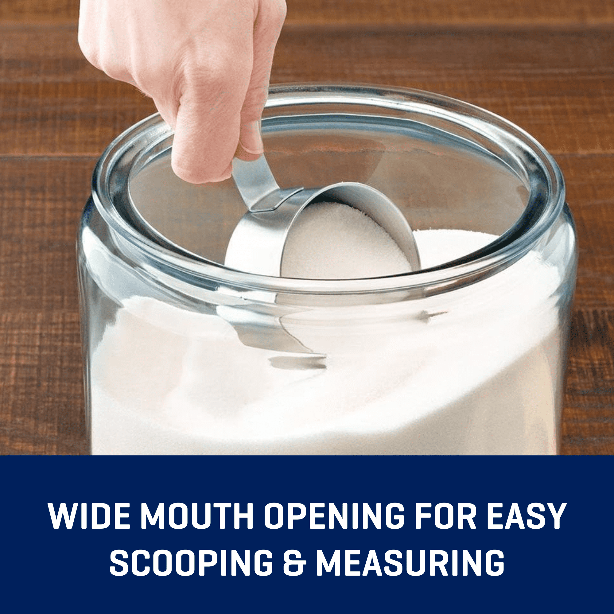 Anchor Hocking Heritage Hill Glass Jar with Lid, 1/2 Gallon, Best Used for Pantry Jar Storage and Display - Image 3