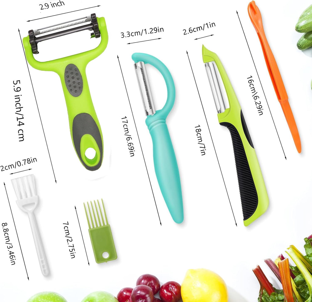 Potato Vegetable Peeler For Kitchen, Julienne Peeler, I And Y Potato Peelers For Apple Fruit Carrot Zucchini Cucumber... - Image 3