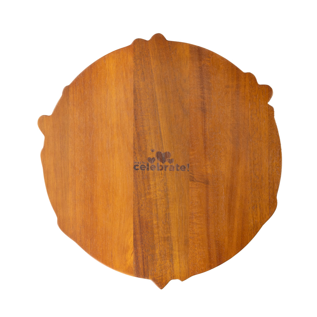 Way To Celebrate Round Wooden Charcuterie Board, Valentine's Day, Kitchen Serving, 13.32 x 13.97 x 0.59 in - Image 4