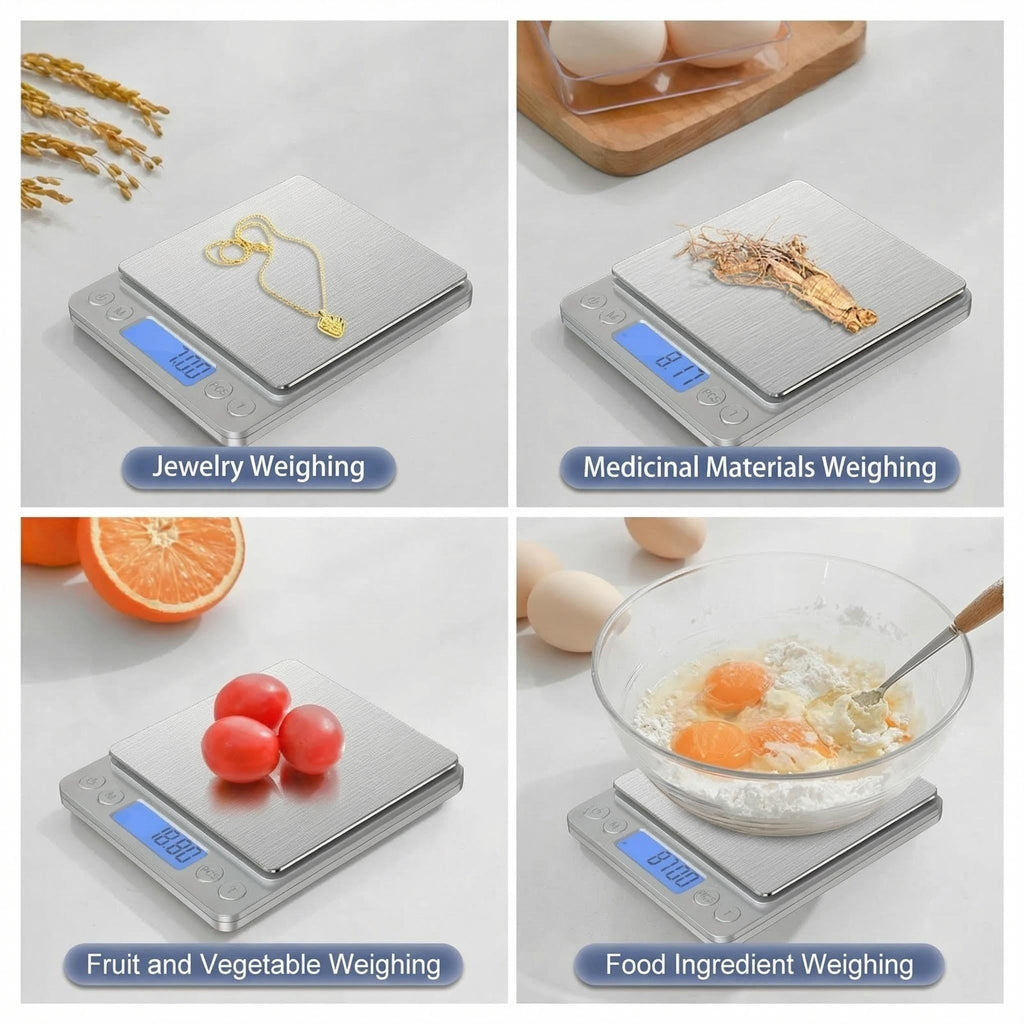 Asoricing Kitchen Food Scale, Digital Kitchen Scale with LCD Display, Weight Grams and Ounces for Baking Cooking and ... - Image 3