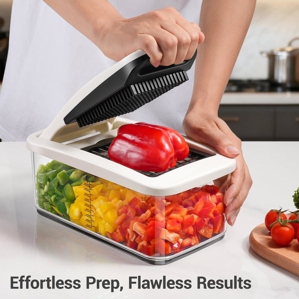 Sopito Vegetable Chopper Dicer, Heavy-Duty Veggie Food Onion Chopper with 6 Blades & Container, Multifunctional Veget... - Image 4