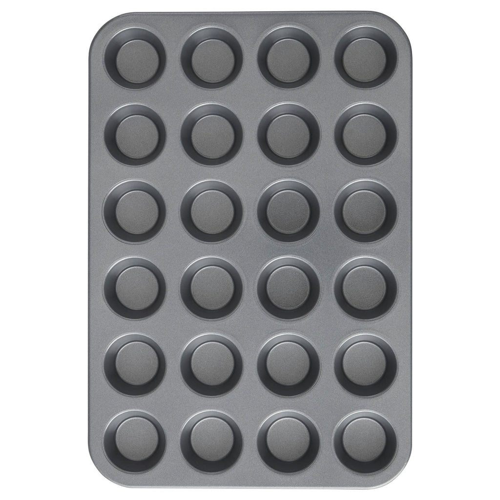 Wilton Everyday Non-Stick 24-Cup Mini Muffin Pan Cupcake Tin 14.65" x 9.9" x 0.8", Packaging May Vary - Image 4