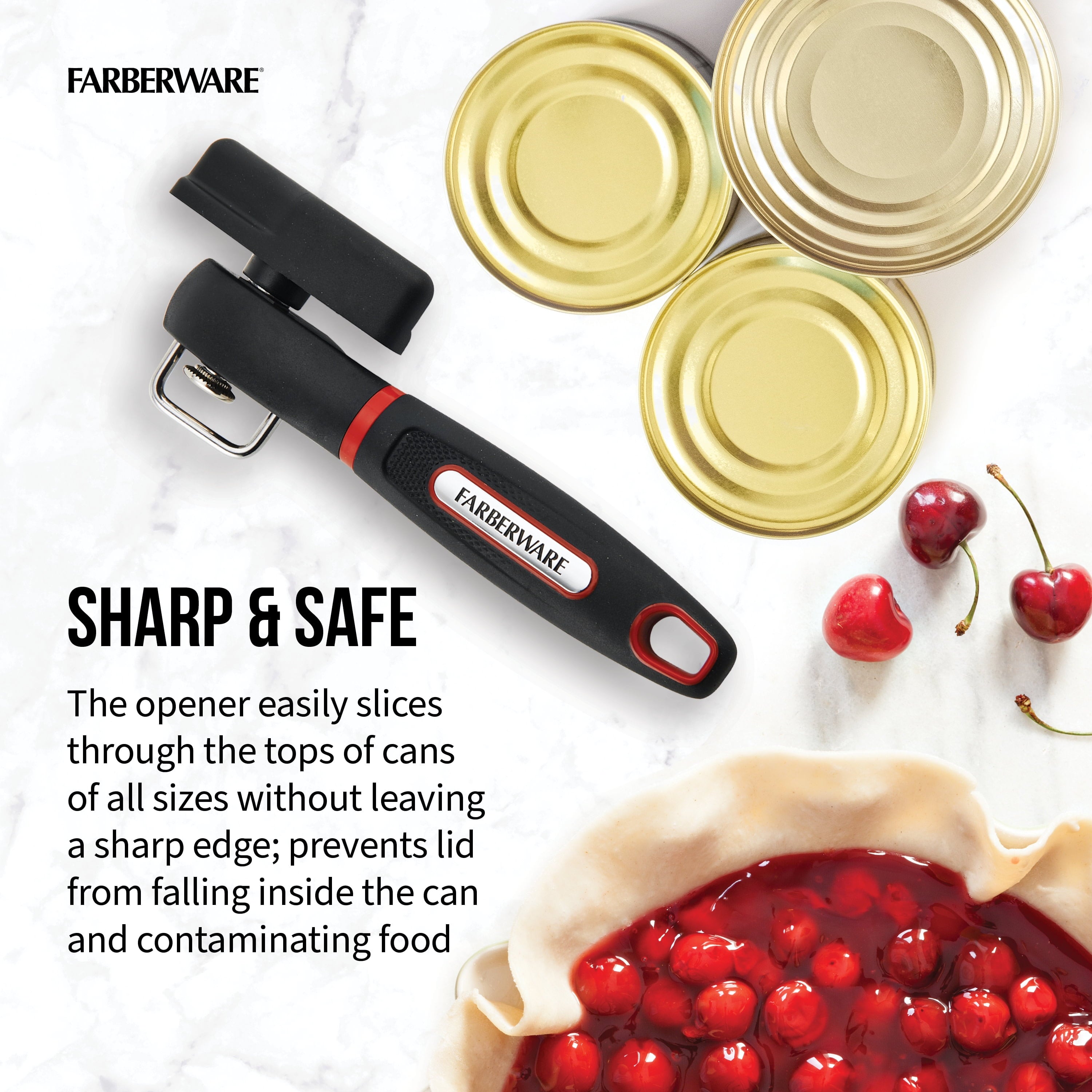 Soft Grips Safety Can Opener in Black with Red Accents - Image 5
