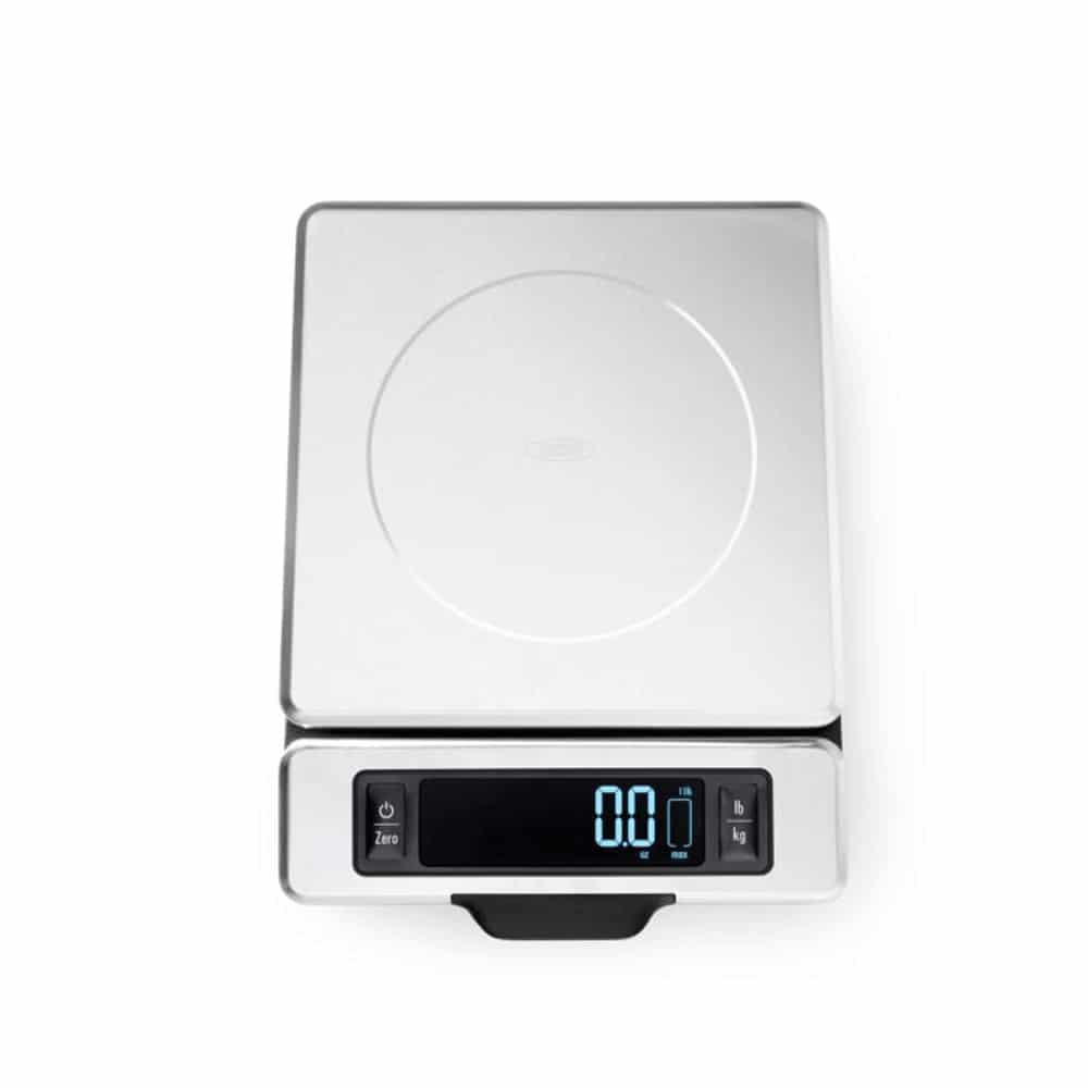 OXO Good Grips 11-Pound Stainless Steel Food Scale with Pull-Out Display - Image 2
