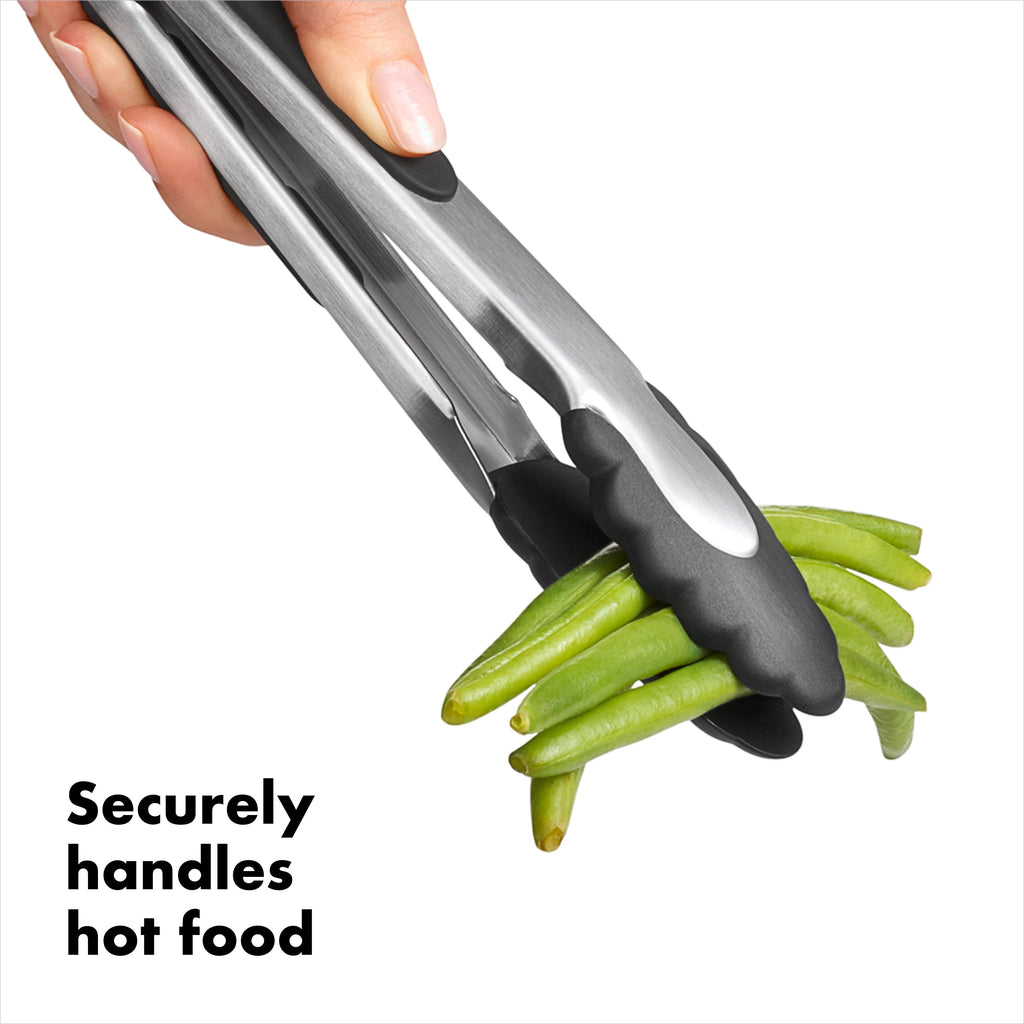 OXO SoftWorks Nylon 9-inch Food Tongs with Locking Handle - Image 3