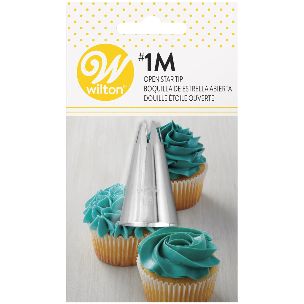 (4 pack) Wilton Open Star Cake Decorating Tip 1M - Image 4