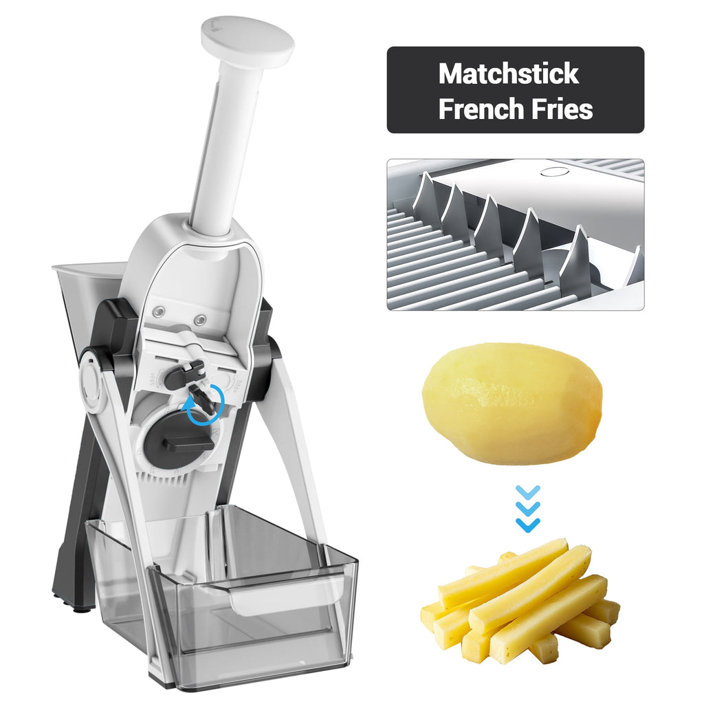 ONCE FOR ALL Vegetable Mandoline Slicer Chopper, Kitchen Adjustable Safe Onion Potato Food Chopper, Perfect for Slici... - Image 6