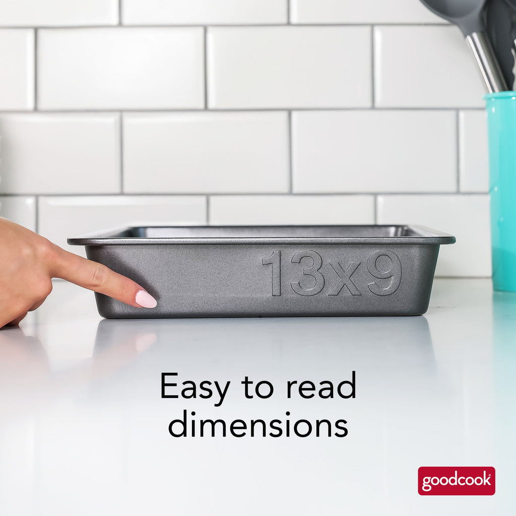 PRO Nonstick Steel Baking Pan, 9" x 13", Gray - Image 2