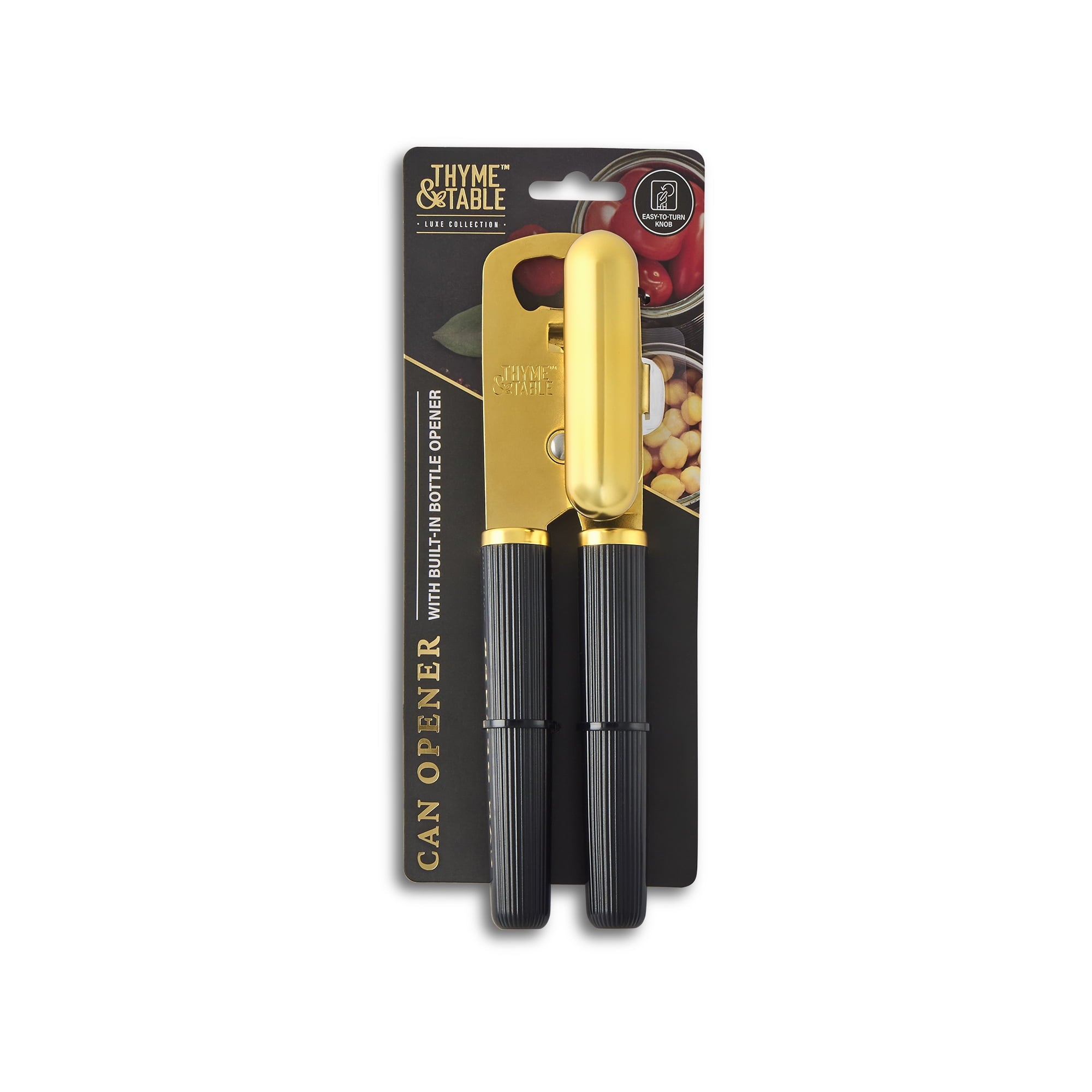 Thyme & Table Stainless Steel Manual Can Opener with Gold Finish - Image 2