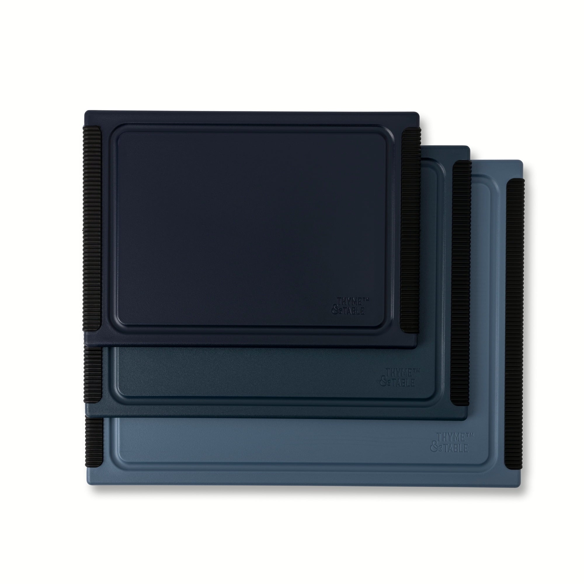 Thyme & Table 3-Piece Poly Cutting Boards Blue - SM 8.5x12", MD 10"x14", LG 12"x16" - Image 4
