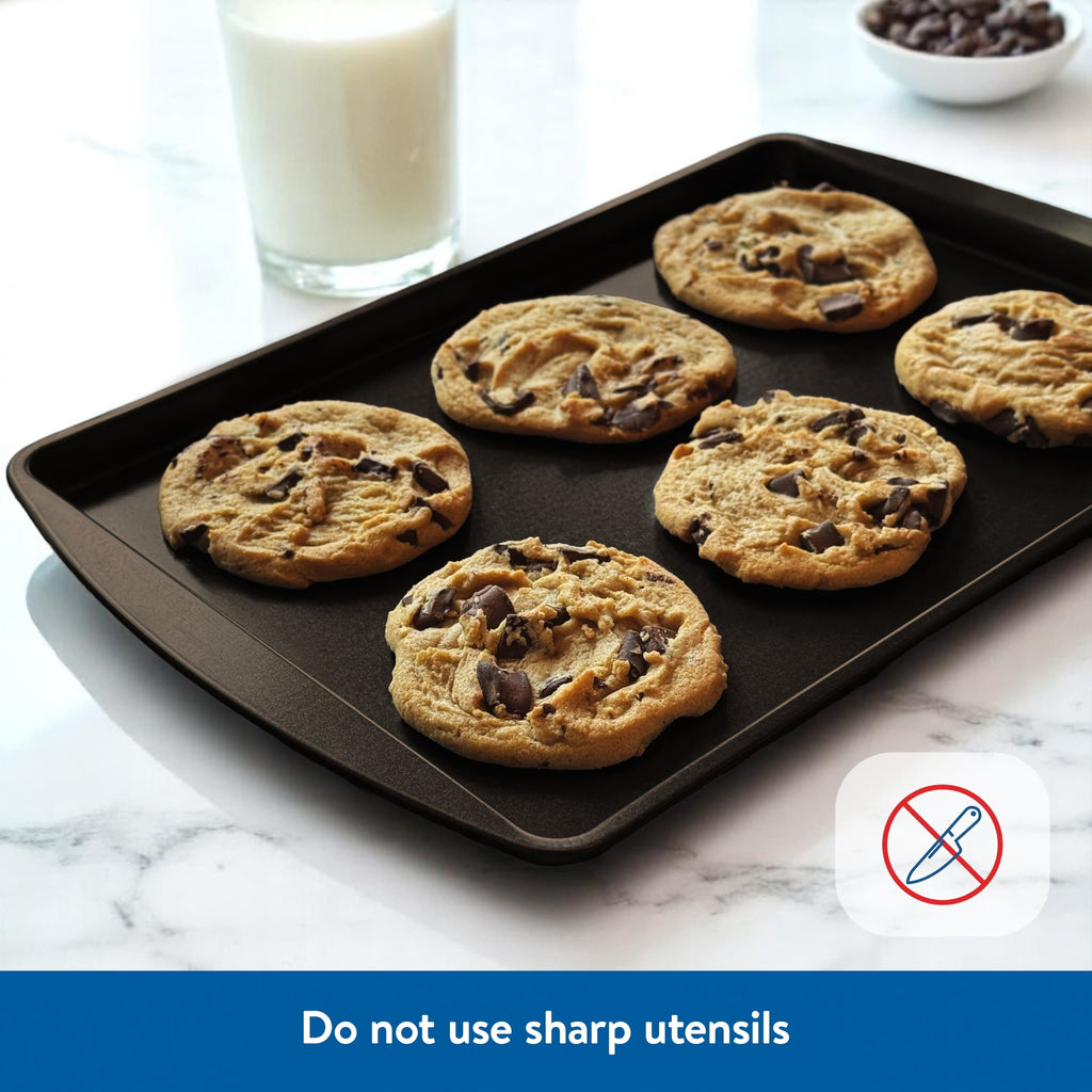 Mainstays Non-Stick Small Cookie Sheet Bakeware Pan - Image 6