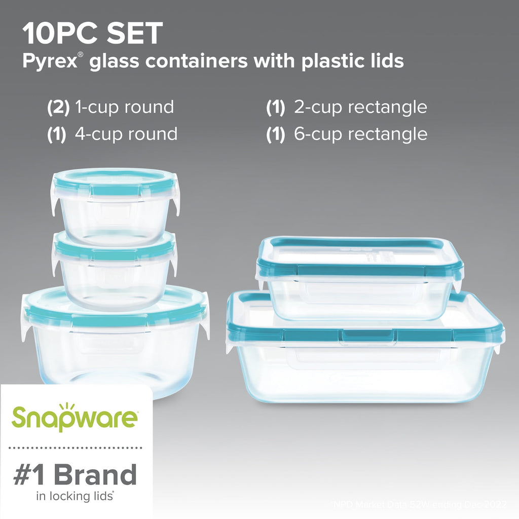 Snapware Total Solution Glass Storage Set, 10 Piece - Image 3