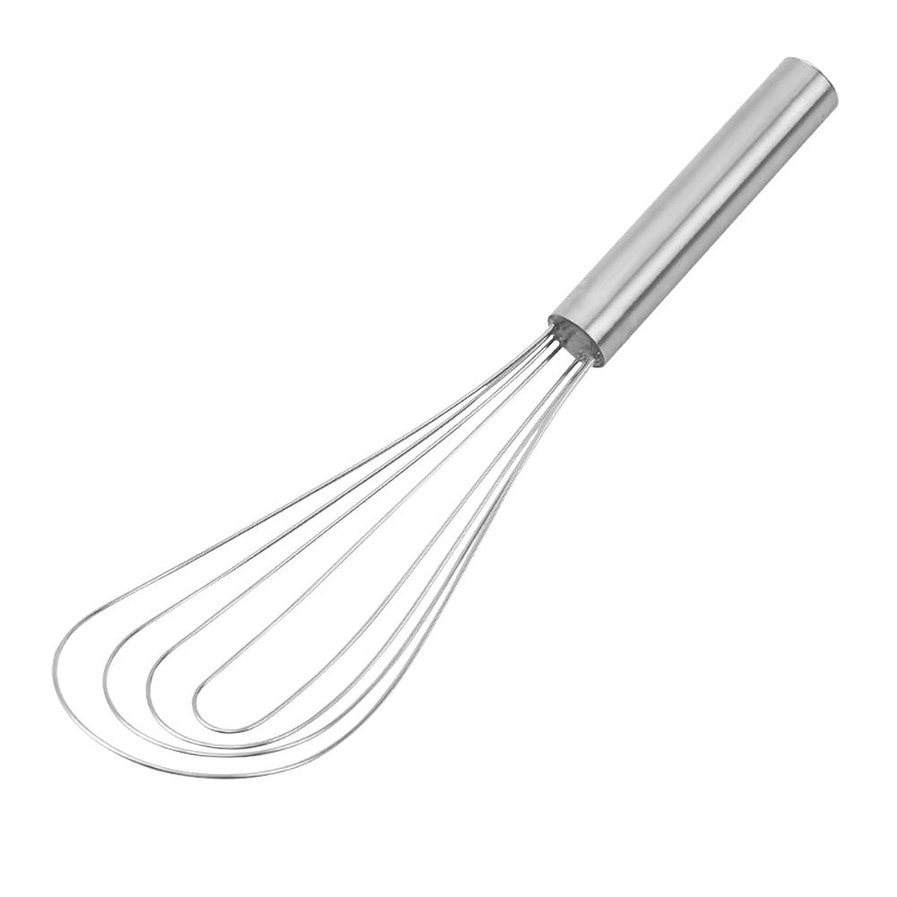 10" Flat Whisk, Handheld Steel Wire Whisk Perfect for Whisking, Flat Roux Whisk, Gravy Stirring, BPA Free, Dishwasher... - Image 4
