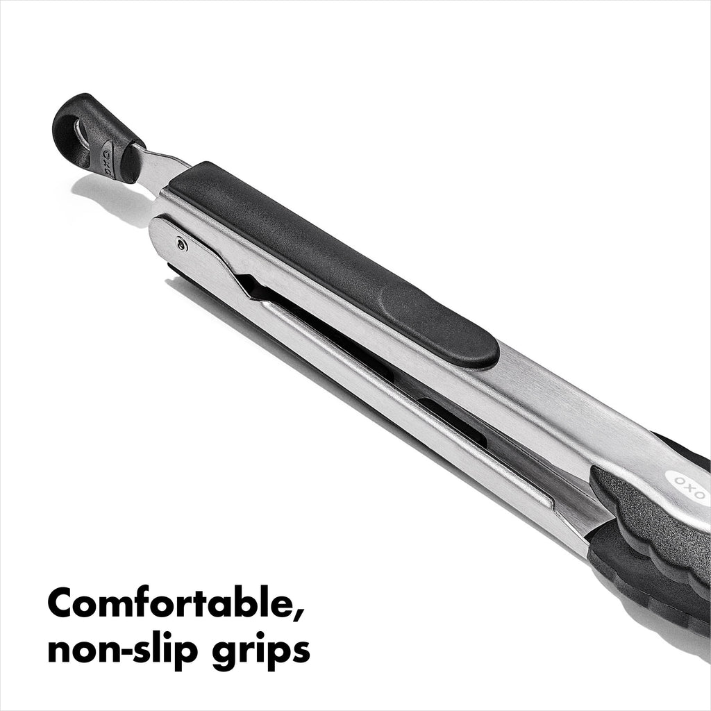 OXO SoftWorks Nylon 9-inch Food Tongs with Locking Handle - Image 5
