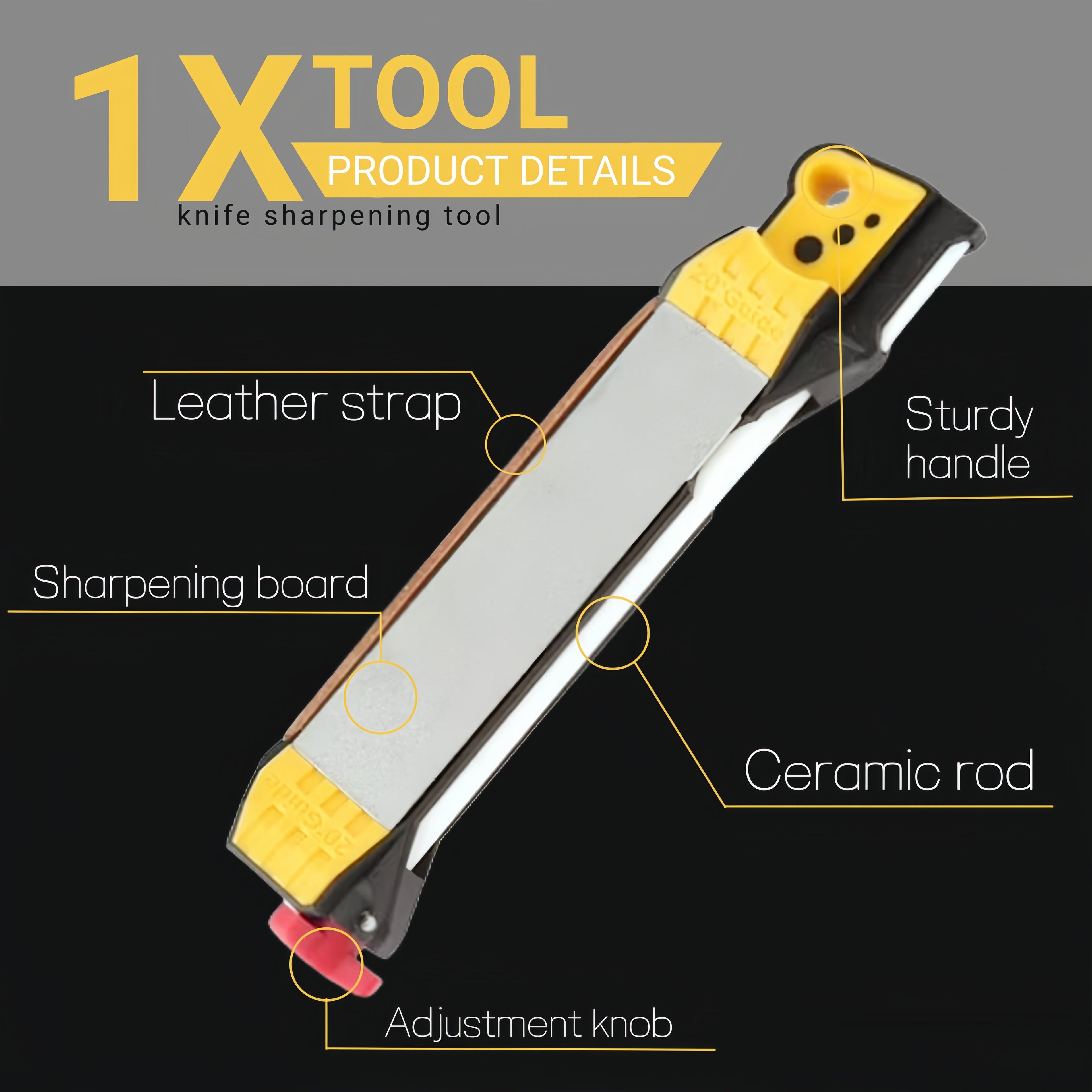 Guided Field Knife Sharpener Tool in Compact Design for On-the-Go Sharpening - Image 2