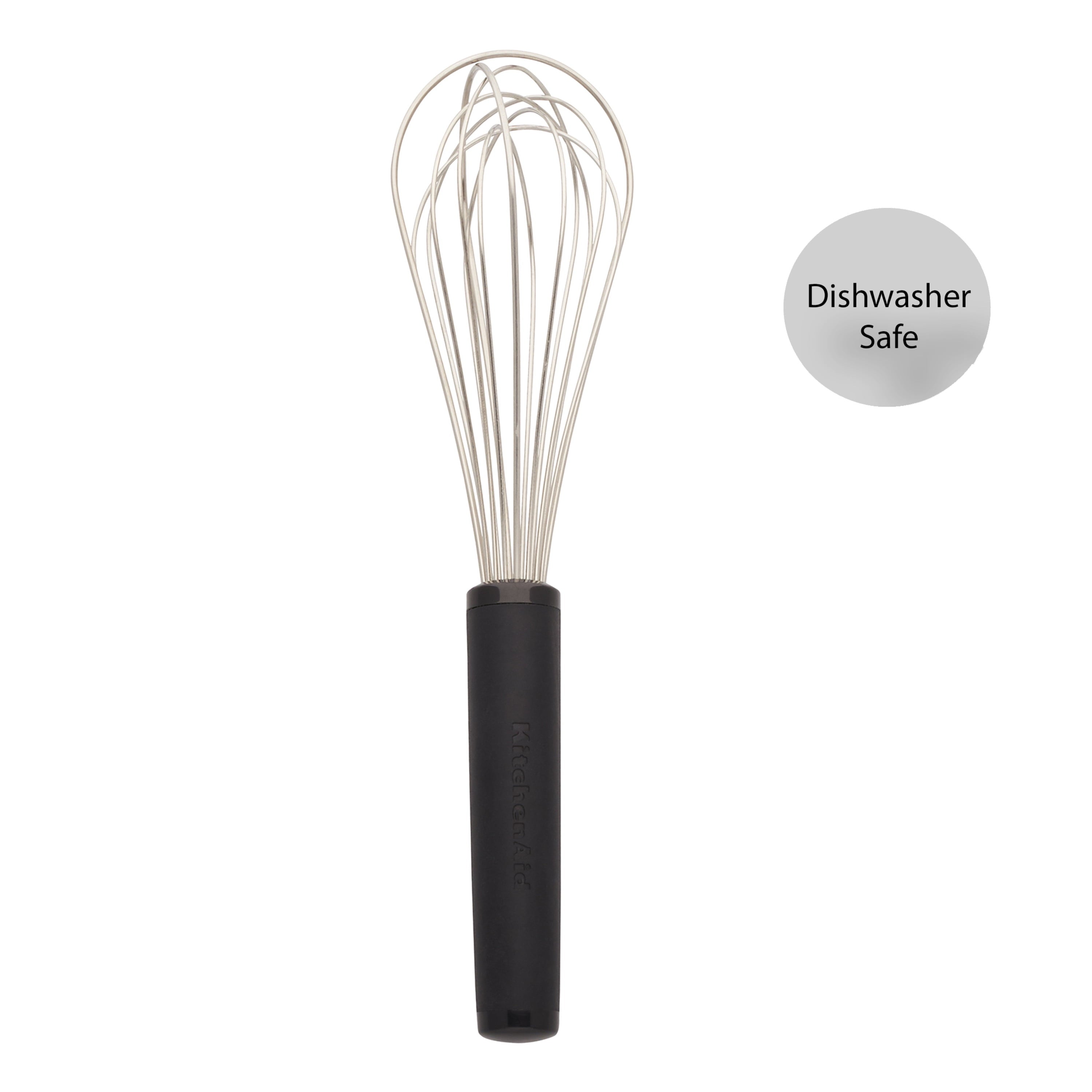Stainless Steel Balloon Whisk with Black Handle, Dishwasher Safe - Image 3