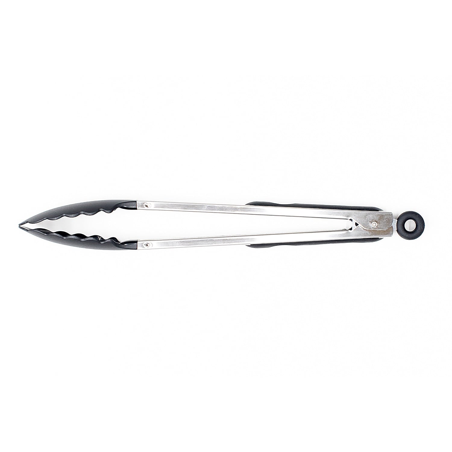 Mainstays 13 Inch Rust Resistant Nylon End Stainless Steel Dripless Kitchen Tongs - Image 2