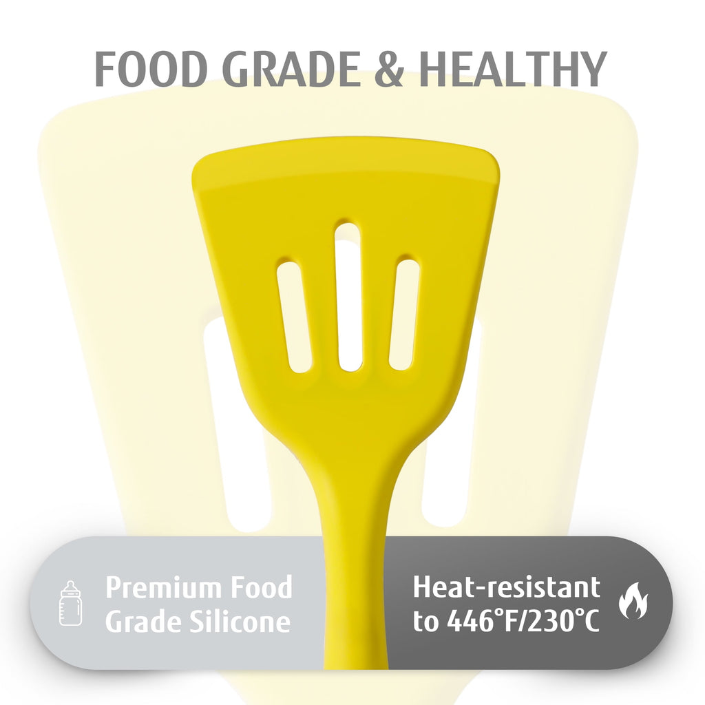 Hecef 32 PCS Silicone Cooking Utensils Set, 446°F Heat Resistant Turner Tongs,Spatula,Spoon,Brush,Whisk - Image 3