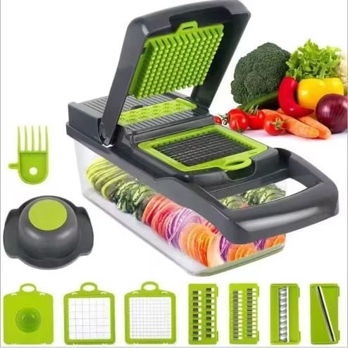 16 in 1 Multifunctional Vegetable Chopper Manual Food Chopper Vegetable Slicer Dicer Mandoline Vegetable Cutter Kitch... - Image 2