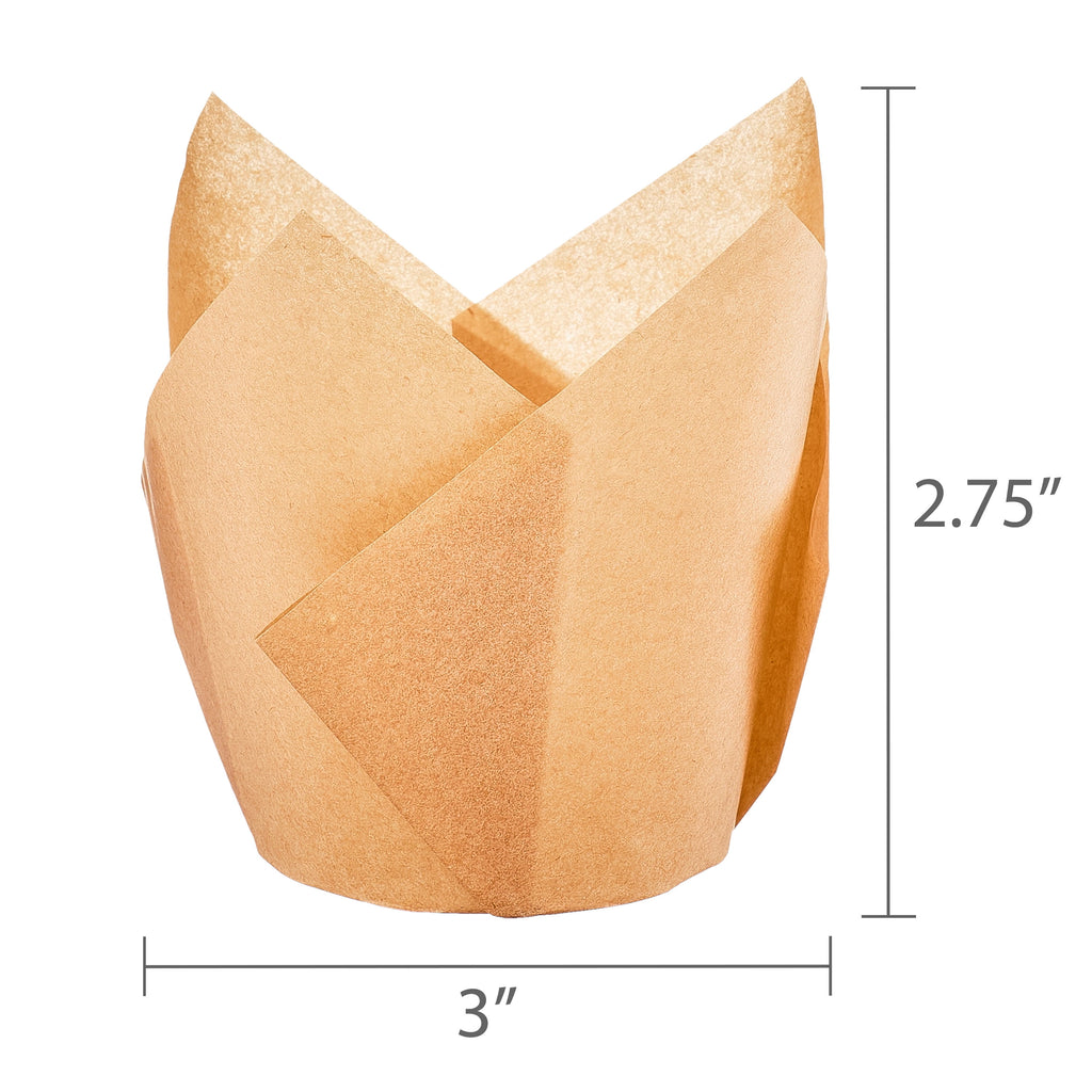 Kraft Tulip Baking Cups, 24 Pieces, by Way To Celebrate - Image 5