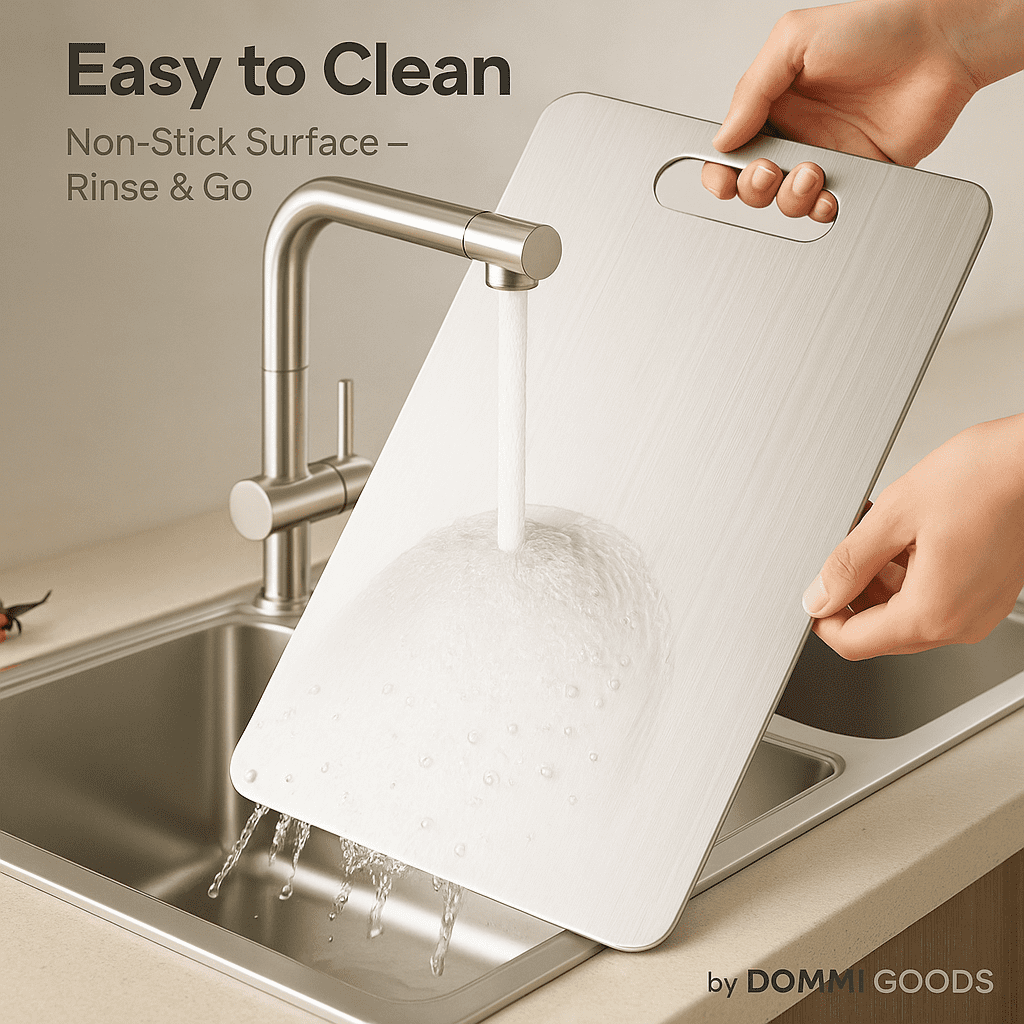 Titanium Cutting Board - 15"L x 11"W, Double Sided, Non-Toxic, Hygiene, Durable, Dishwasher Safe - Image 4