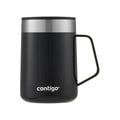 travel mug with handle in black