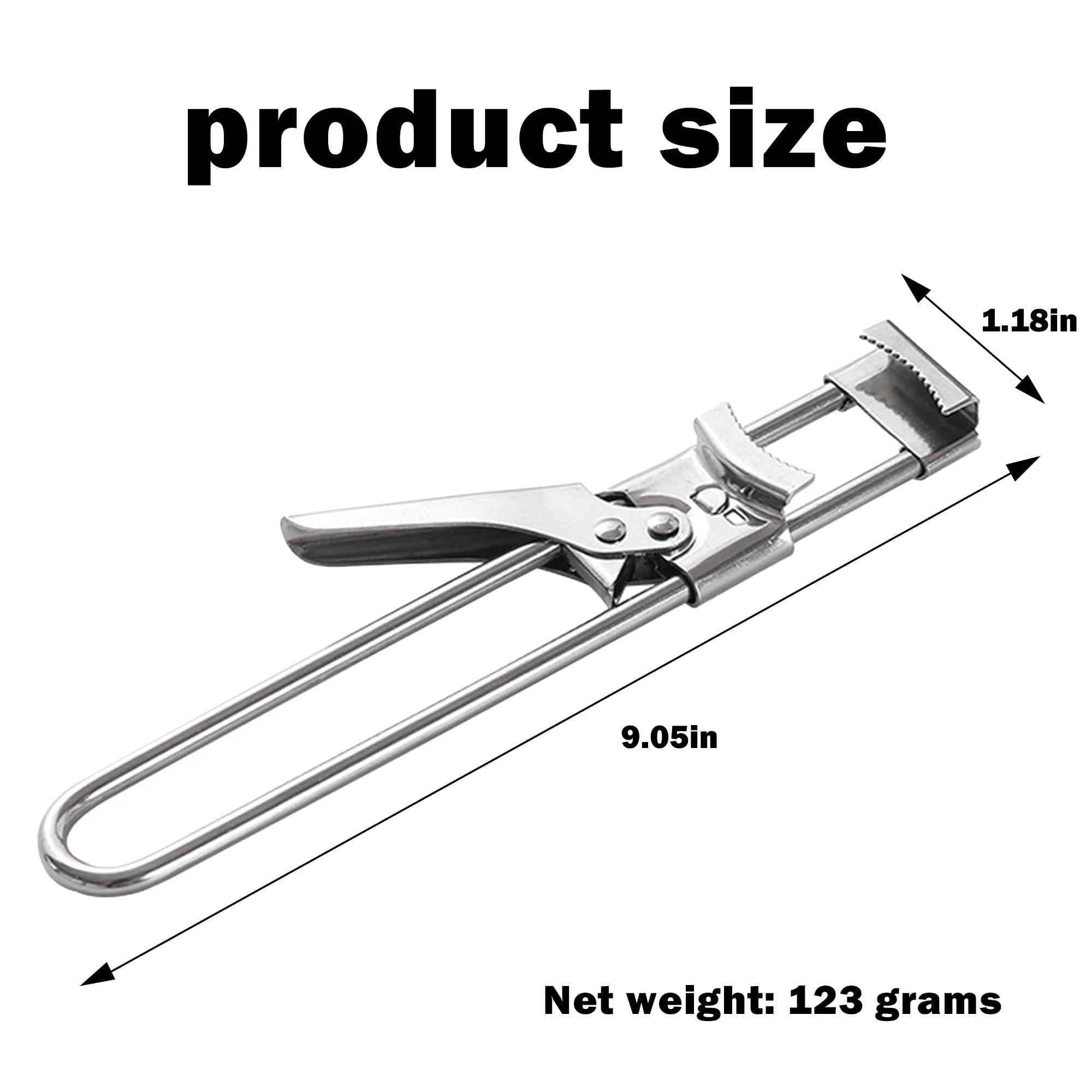 1 Counts Jar Opener for Weak Hands, Multifunctional Adjustable Can Opener, Stainless Steel Jar Lid Opener Bottle Open... - Image 6