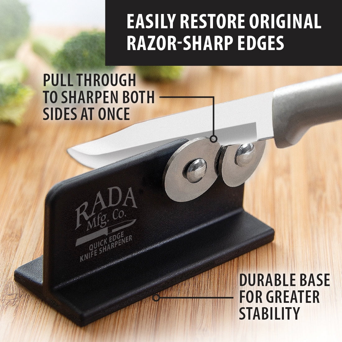 Rada Cutlery Quick Edge Knife Sharpener, Pack of 2 - Image 3